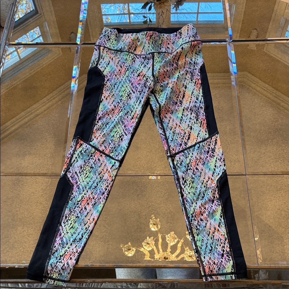 Victoria's Secret Black and Multicolor Leggings